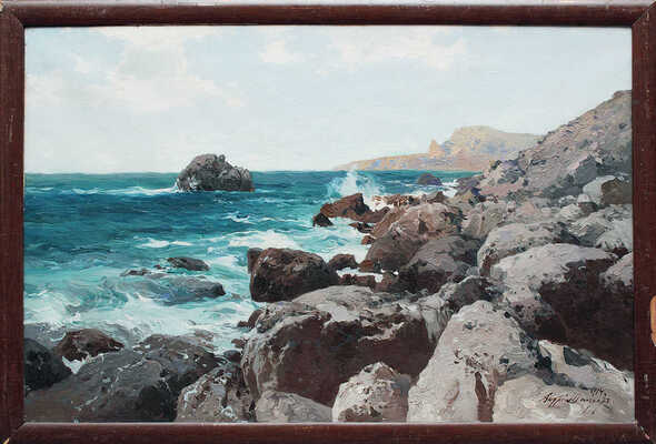 Шильдер Андрей Николаевич. Прибой у берега моря 